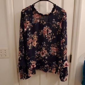 Floral Long Sleeve Blouse